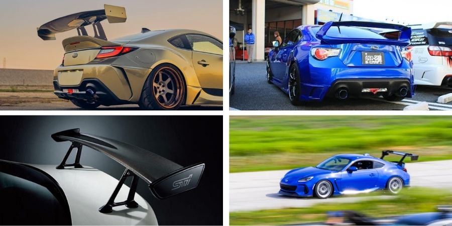 Các Cách Độ Xe Subaru BRZ - Chiến Mã 2025 2 Độ cánh gió trên Subaru BRZ