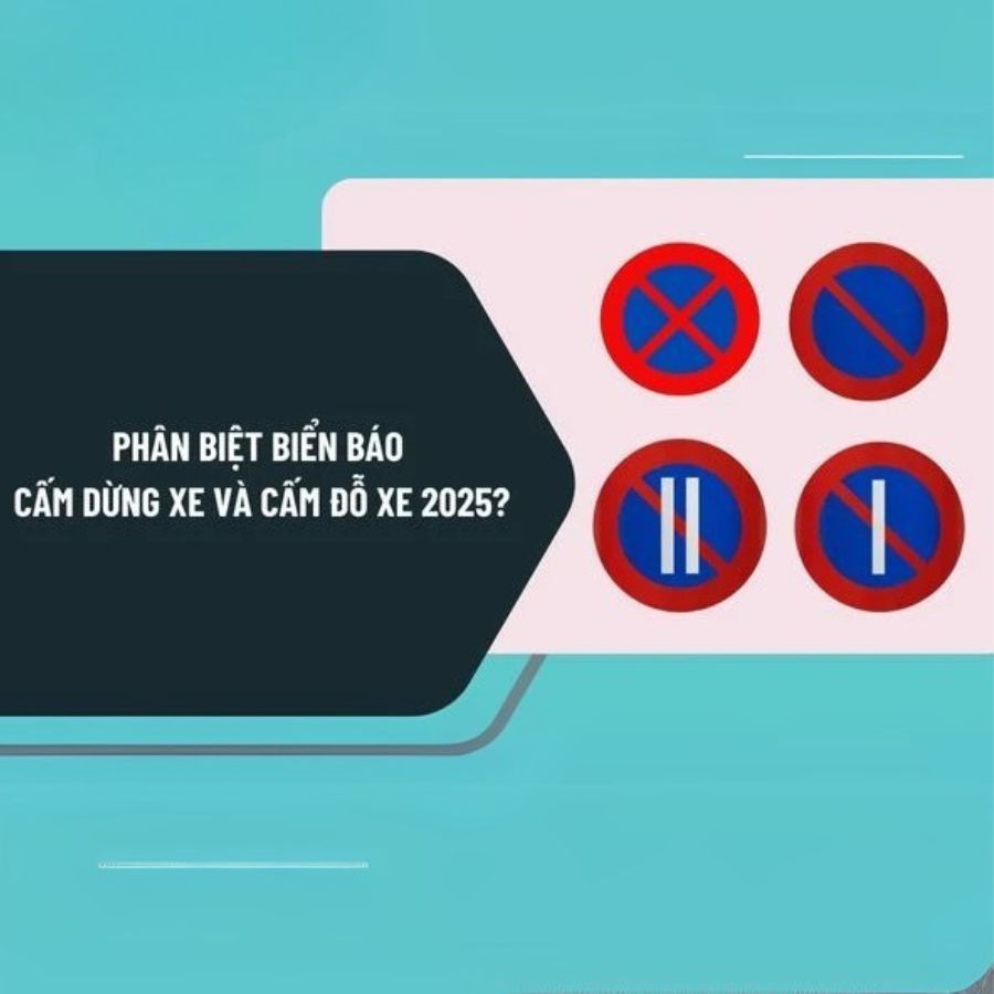 Phân biệt biển cấm đỗ, cấm dừng đỗ và cấm dừng