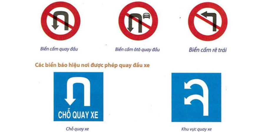 Biển Cấm Quay Đầu: Tất Cả Thông Tin Bạn Cần Biết 2025 17 So sánh biển cấm quay đầu với biển chỉ dẫn cho phép quay đầu