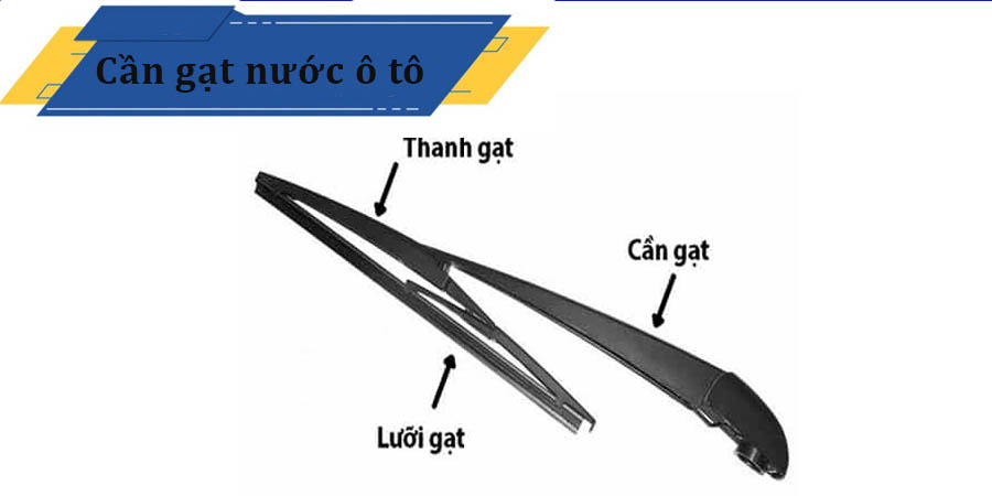 Bí Quyết Chọn Cần Gạt Nước Ô Tô Phù Hợp: Từ Cấu Tạo Đến Phân Loại 3 Cấu tạo của cần gạt nước