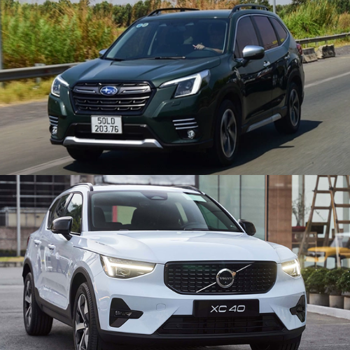 So sánh Subaru Forester 2022 và Volvo XC40 2025