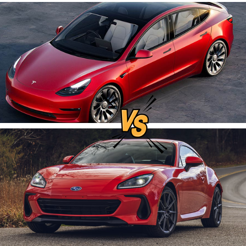 So sánh Subaru BRZ và Tesla Model 3 RWD. Xăng hay điện lợi hơn?