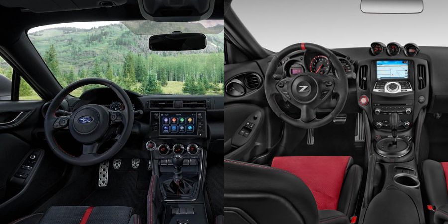 So sánh Subaru BRZ và Nissan 370Z 5 Nội thất Subaru BRZ VS Nissan 370Z