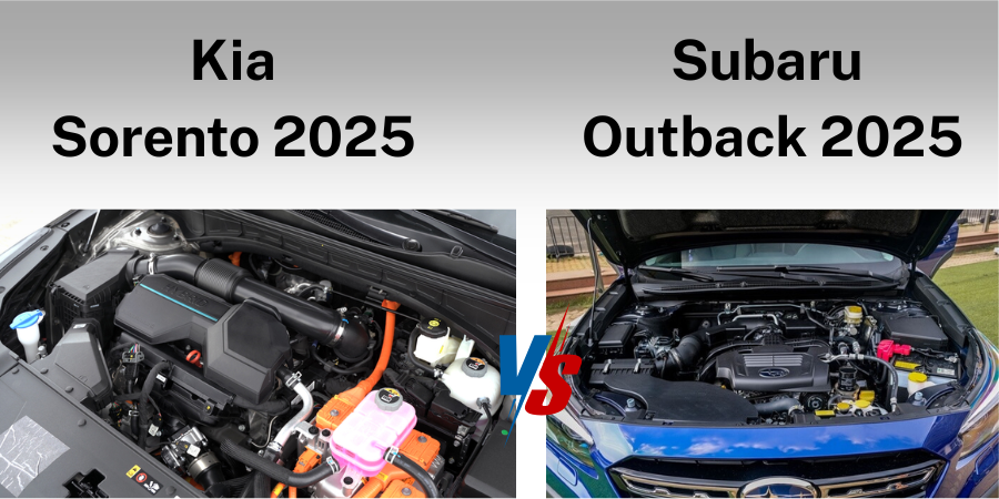 So sánh Subaru Outback 2025 và Kia Sorento 2025 toàn diện 4 Dong co va hieu suat van hanh