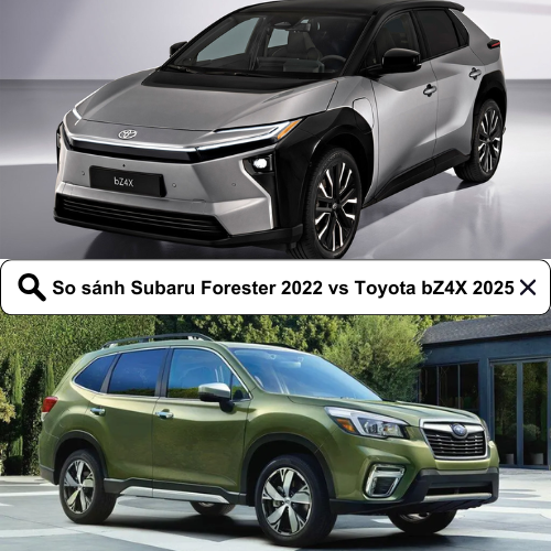 So sánh Subaru Forester 2022 vs Toyota bZ4X 2025