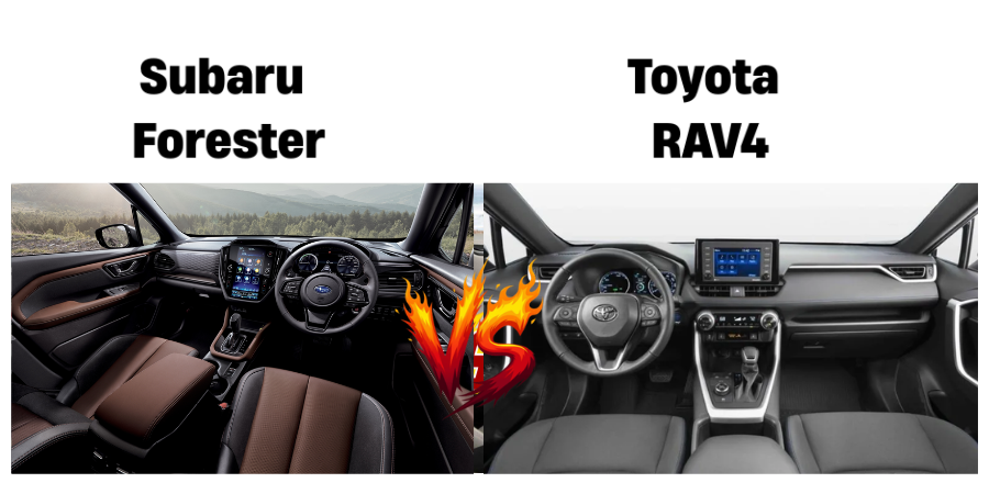 Nội thất Subaru Forester 2025 và Toyota RAV4