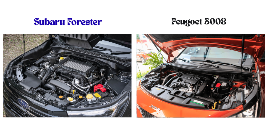 Động cơ Forester 2025 và Peugeot 3008