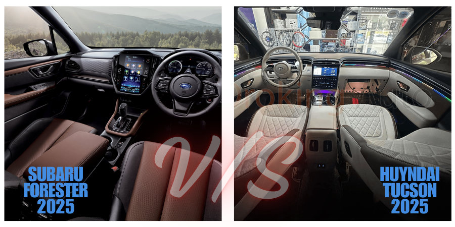 Subaru Forester 2025 vs Hyundai Tucson 2025 nội thất