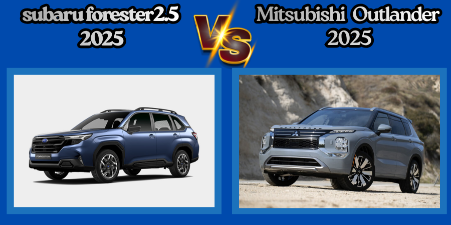Ngoại thất Forester 2.5 2025 và Mitsubishi Outlander 2025