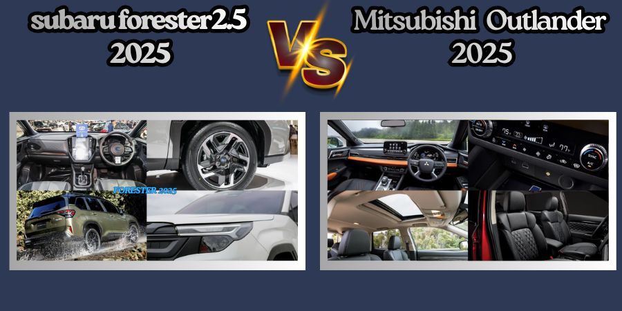Tiện nghi Forester 2.5 2025 và Mitsubishi Outlander 2025