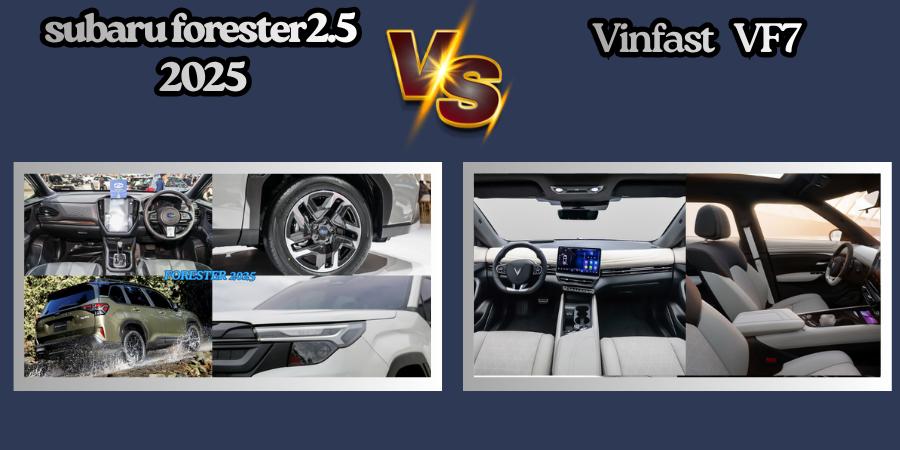 Tiện nghi Forester 2.5 2025 và Vinfast VF7