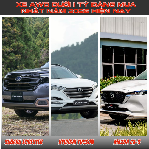 Gợi Ý Xe AWD Dưới 1 Tỷ Cho Gia Đình Nên Cân Nhắc